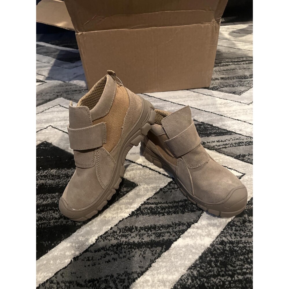 Guyisa Tan Suede Hiking Boots with Strap - Comparable to women’s size 7/8